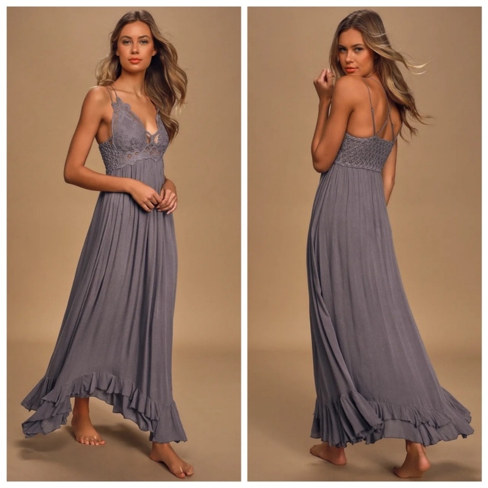 Free People Slate Gray Dress